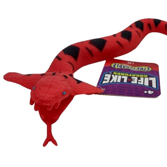 Cobra Snake Life-Like Imperial Squishy Ja-Ru Toy Figure Creatures Stretchable 4+ - Picture 1 of 16